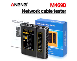 Тестер кабельный для RJ45/ RJ11, M469D, Black, питание Крона (в комлекте не идет)