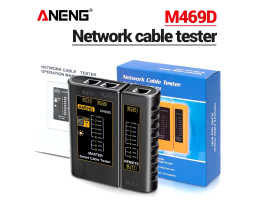 Тестер кабельный для RJ45/ RJ11, M469D, Black, питание Крона (в комлекте не идет) Тестер кабельный для RJ45/ RJ11, M469D, Black, питание Крона (в комлекте не идет)