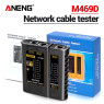 Тестер кабельный для RJ45/ RJ11, M469D, Black, питание Крона (в комлекте не идет)