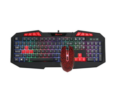 Комплект XTRIKE ME MK-503 USB, Black, підсвічування RGB, Gaming, кабель 1.5м (6932391922088)