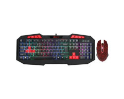Комплект XTRIKE ME MK-503 USB, Black, підсвічування RGB, Gaming, кабель 1.5м (6932391922088)