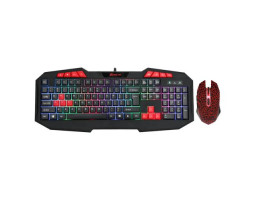 Комплект XTRIKE ME MK-503 USB, Black, підсвічування RGB, Gaming, кабель 1.5м (6932391922088)