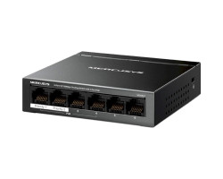 Комутатор Mercusys MS106LP, Black, LAN 10/ 100/ 1000Mb, 4 порти PoE+-foto2