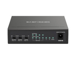 Комутатор Mercusys MS106LP, Black, LAN 10/ 100/ 1000Mb, 4 порти PoE+-foto3
