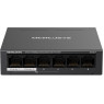 Комутатор Mercusys MS106LP, Black, LAN 10/ 100/ 1000Mb, 4 порти PoE+