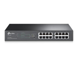 Комутатор TP-LINK TL-SG1016PE, 16хGE, загальний бюджет PoE+ 150 Вт, металевий корпус