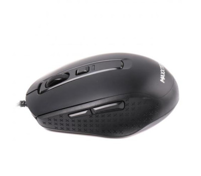 Миша Maxxter Mc-335 оптична, USB, Black, 1600dpi, 6 кнопок