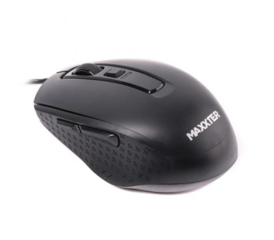 Миша Maxxter Mc-335 оптична, USB, Black, 1600dpi, 6 кнопок