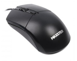 Миша Maxxter Mc-4B01 оптична, 4 кнопки, 2400 DPI, USB, Black 