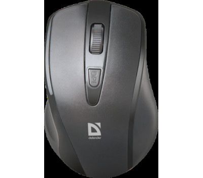 Миша бездротова Defender Datum MM-265, Black, USB, оптична, 800/ 1200/ 1600 dpi, 4 кнопки, (52265)