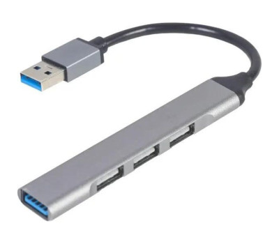 Концентратор USB 3.1 Gembird UHB-U3P1U2P3-02, 3 порти USB 2.0, порти USB 3.1, Silver