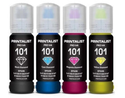 Комплект чорнил Printalist 101 для Epson L4150/ L4160/ L4167/ L6160/ L6170/ L6190, Black / Cyan / Magenta Комплект чорнил Printalist 101 для Epson L4150/ L4160/ L4167/ L6160/ L6170/ L6190, Black / Cyan / Magenta