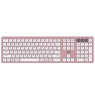 Клавіатура бездротова 2E KS270, Pink/ White, Bluetooth /  USB 2.4GHz, до 10 м, 2xAAA (2E-KS270WBPN_UA)