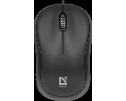 Миша Defender Patch MS-759, Black, USB, оптична, 1000 dpi, 3 кнопки, 1.2 м (52759)