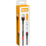 Кабель USB > Lightning, ColorWay Black, 2.4A, 1 м (CW-CBUL064-BK)