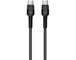 Кабель USB  - 1.0m Type-C/ Type-C (папа-папа) ColorWay Black (CW-CBPDCC047-BK)