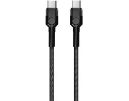 Кабель USB  - 1.0m Type-C/ Type-C (папа-папа) ColorWay Black (CW-CBPDCC047-BK)