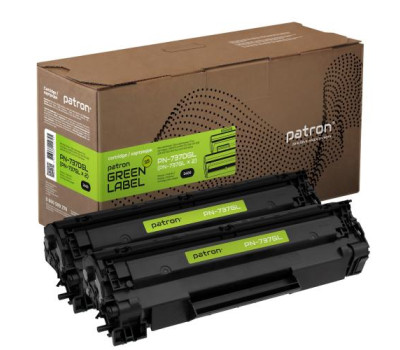 Картридж Canon 737, Black, MF211/ 212/ 216/ 217/ 226/ 229, 2400 стор, Patron Green, Dual Pack (PN-737DGL)