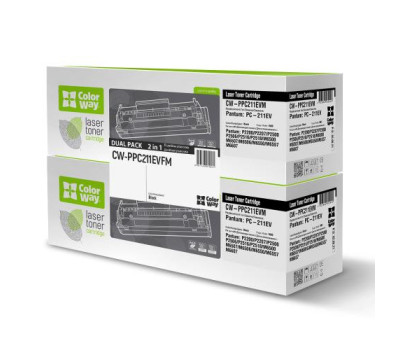 Картридж Pantum PC-211, Black, M6500/ M6500W, P2200/ P2207/ P2507, 1600 стор, ColorWay, Dual Pack (CW-P
