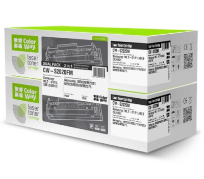 Картридж Samsung MLT-D111S, Black, SL-M2020/ M2070, 1000 стор, ColorWay, Dual Pack (CW-S2020FM) Картридж Samsung MLT-D111S, Black, SL-M2020/ M2070, 1000 стор, ColorWay, Dual Pack (CW-S2020FM)
