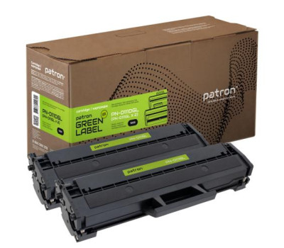 Картридж Samsung MLT-D111S, Black, SL-M2020/ M2070, 1000 стор, Patron Green, Dual Pack (PN-D111DGL)