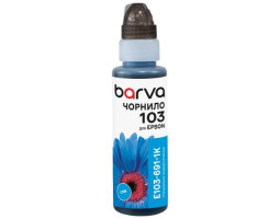 Чорнило Barva Epson 103, Cyan, для L1110/ L3100/ L3200/ L3150/ L3250/ L3550/ L5190/ L5590, 100 мл, водорозч Чорнило Barva Epson 103, Cyan, для L1110/ L3100/ L3200/ L3150/ L3250/ L3550/ L5190/ L5590, 100 мл, водорозч
