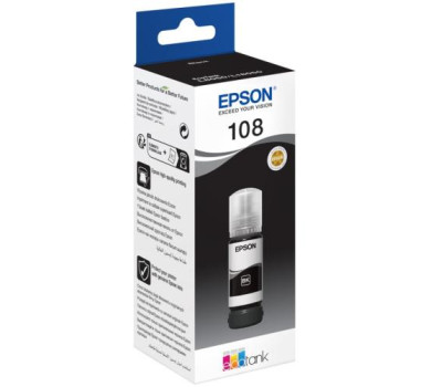 Чорнило Epson 108, Black, для L8050/ L18050, 70 мл (C13T09C14A) Чорнило Epson 108, Black, для L8050/ L18050, 70 мл (C13T09C14A)