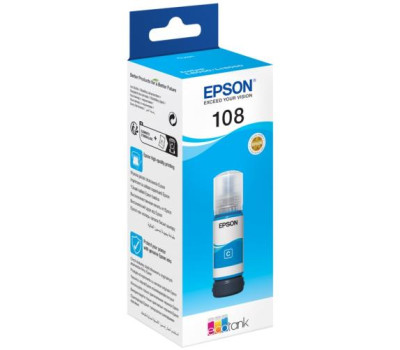 Чорнило Epson 108, Cyan, для L8050/ L18050, 70 мл (C13T09C24A) Чорнило Epson 108, Cyan, для L8050/ L18050, 70 мл (C13T09C24A)