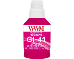 Чорнило WWM Canon G1420/ G1460/ G2420/ G2460/ G3420/ G3460, Magenta, 190 мл, водорозчинне (G41M)