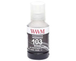 Чорнило WWM Epson 103, Black, L3100/ L3150/ L3160/ L3200/ L3250/ L3260/ L3550/ L5190, 140 мл, водорозчинне 