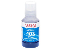 Чорнило WWM Epson 103, Cyan, L3100/ L3150/ L3160/ L3200/ L3250/ L3260/ L3550/ L5190, 140 мл, водорозчинне (