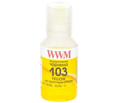Чорнило WWM Epson 103, Yellow, L3100/ L3150/ L3160/ L3200/ L3250/ L3260/ L3550/ L5190, 140 мл, водорозчинне