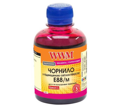 Чорнило WWM Epson 108, Magenta, L8050/ L18050, 200 мл, водорозчинне (E88/ M)