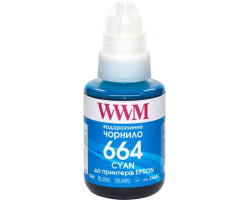 Чорнило WWM Epson L100/ 120/ 200/ 300/ 350/ 3100, Cyan, 140 мл, водорозчинне (E664C)
