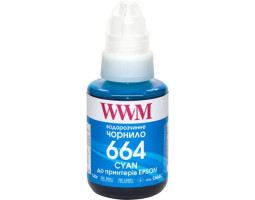 Чорнило WWM Epson L100/ 120/ 200/ 300/ 350/ 3100, Cyan, 140 мл, водорозчинне (E664C)