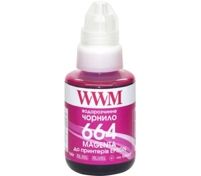 Чорнило WWM Epson L100/ 120/ 200/ 300/ 350/ 3100, Magenta, 140 мл, водорозчинне (E664M)