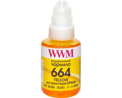 Чорнило WWM Epson L100/ 120/ 200/ 300/ 350/ 3100, Yellow, 140 мл, водорозчинне (E664Y)