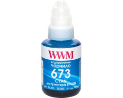 Чорнило WWM Epson L800/ L805/ L810/ L850/ L1800, Cyan, 140 мл, водорозчинне (E673C)
