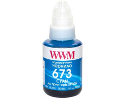 Чорнило WWM Epson L800/ L805/ L810/ L850/ L1800, Cyan, 140 мл, водорозчинне (E673C) Чорнило WWM Epson L800/ L805/ L810/ L850/ L1800, Cyan, 140 мл, водорозчинне (E673C)