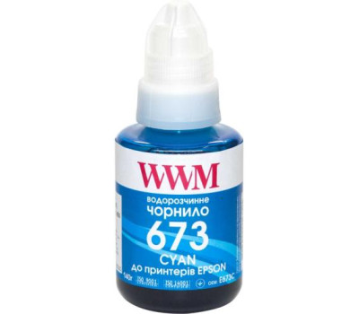 Чорнило WWM Epson L800/ L805/ L810/ L850/ L1800, Cyan, 140 мл, водорозчинне (E673C)