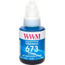 Чорнило WWM Epson L800/ L805/ L810/ L850/ L1800, Cyan, 140 мл, водорозчинне (E673C)