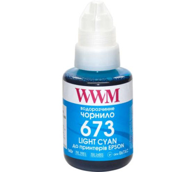 Чорнило WWM Epson L800/ L805/ L810/ L850/ L1800, Light Cyan, 140 мл, водорозчинне (E673LC)