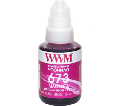 Чорнило WWM Epson L800/ L805/ L810/ L850/ L1800, Magenta, 140 мл, водорозчинне (E673M) Чорнило WWM Epson L800/ L805/ L810/ L850/ L1800, Magenta, 140 мл, водорозчинне (E673M)