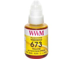 Чорнило WWM Epson L800/ L805/ L810/ L850/ L1800, Yellow, 140 мл, водорозчинне (E673Y)