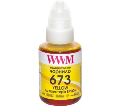 Чорнило WWM Epson L800/ L805/ L810/ L850/ L1800, Yellow, 140 мл, водорозчинне (E673Y) Чорнило WWM Epson L800/ L805/ L810/ L850/ L1800, Yellow, 140 мл, водорозчинне (E673Y)