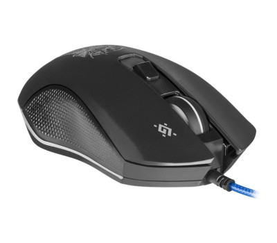 Миша Defender Sleipnir GM-927, Black, USB, 6400 dpi, 5 прогр.кнопок, підсвічування, килимок (52927)