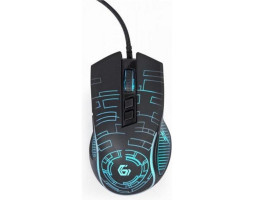 Миша Gembird MUSG-RGB-01, оптика, Black USB, 3600 DPI, підсвічування Миша Gembird MUSG-RGB-01, оптика, Black USB, 3600 DPI, підсвічування