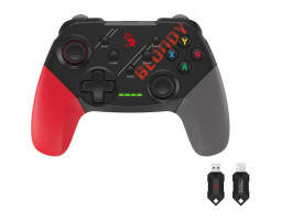 Геймпад Bloody GPW50, White/ Red/ Grey, бездротовий (USB 2.4GHz), для ПК / PS3 / Android Геймпад Bloody GPW50, White/ Red/ Grey, бездротовий (USB 2.4GHz), для ПК / PS3 / Android