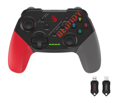 Геймпад Bloody GPW50, White/ Red/ Grey, бездротовий (USB 2.4GHz), для ПК / PS3 / Android Геймпад Bloody GPW50, White/ Red/ Grey, бездротовий (USB 2.4GHz), для ПК / PS3 / Android