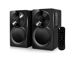 Колонки 2.0 REAL-EL S-405 Black, 2 x 4 Вт, BT, пластиковий корпус Колонки 2.0 REAL-EL S-405 Black, 2 x 4 Вт, BT, пластиковий корпус